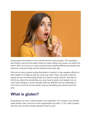 Is Gluten Bad for Everyone_