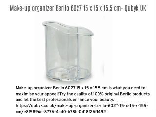 Make-up organizer Berilo 6027 15 x 15 x 15,5 cm- Qubyk UK