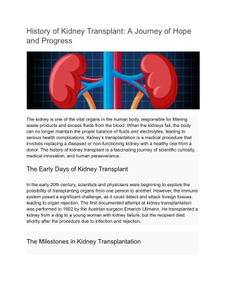 kidney transplant
