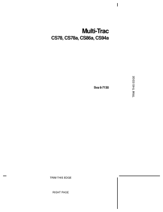 Case IH CS78 CS78a CS86a CS94a Tractors Operator’s Manual Instant Download (Publication No.6-7130)