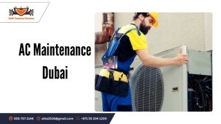 Reliable AC Maintenance in Dubai for Cool Comfort