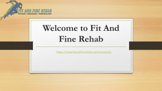 Fit And Fine Rehab: Specialized Concussion Care Across the Fraser Valley