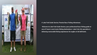 Lake Fork fishing guide services