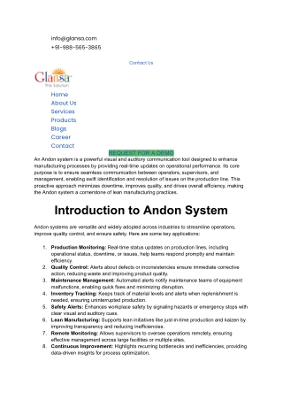 Andon System