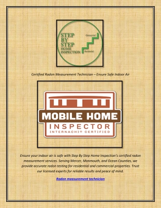 Certified Radon Measurement Technician – Ensure Safe Indoor Air