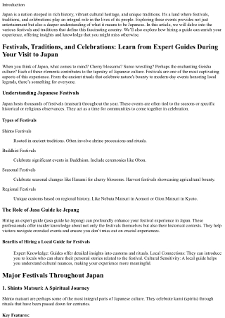 Festivals, Traditions, and Celebrations: Learn from Expert Guides During Your Vi