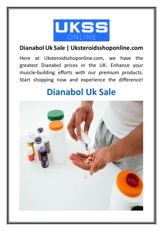 Dianabol Uk Sale  Uksteroidsshoponline.com