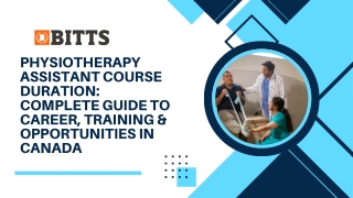Physiotherapy Assistant Course Duration Complete Guide to Career, Training & Opportunities in Canada
