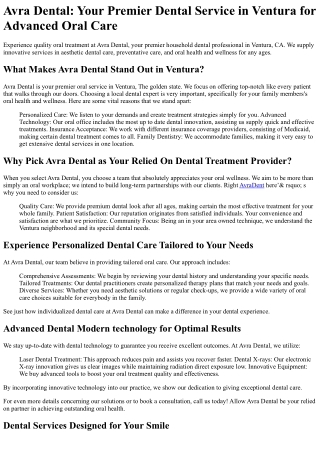 Avra Dental