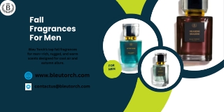 Fall Fragrances For Men | Bleu Torch Bleu Torch’s signature collection of Fall F