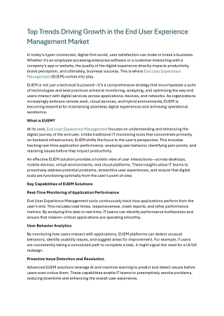 End User Experience Management1