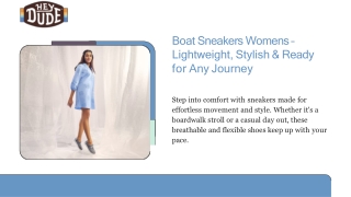 Boat Sneakers Womens – Lightweight, Stylish & Ready for Any Journey