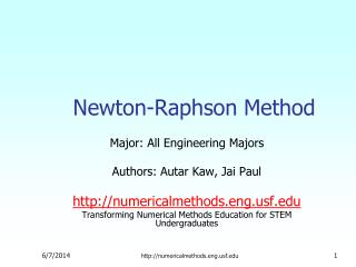 Newton-Raphson Method