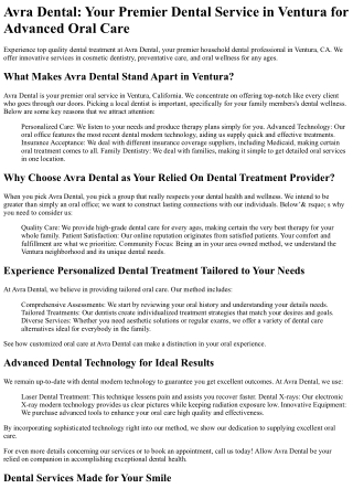 Avra Dental