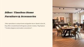 Dibor: Timeless Home Furniture & Accessories