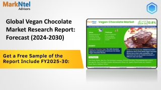 Vegan Chocolate Market Insights, Share & Growth Trends 2024 to 2030