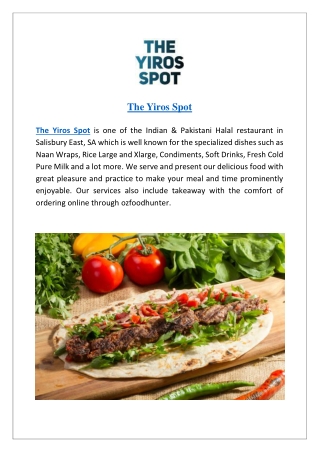 The Yiros Spot Menu|Order Now-Salisbury East Asian Takeaway