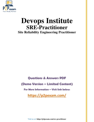 SRE-Practitioner Questions and Answers pdf dumps