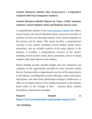 Coated Abrasives Market