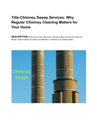 Chimney Sweep