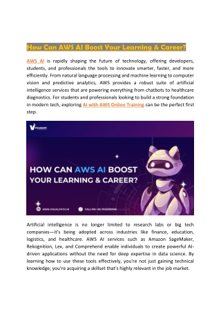 AWS AI Online Training - AWS AI Training
