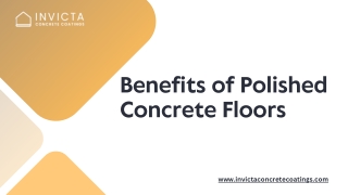 Discover the Benefits of Polished Concrete Floors