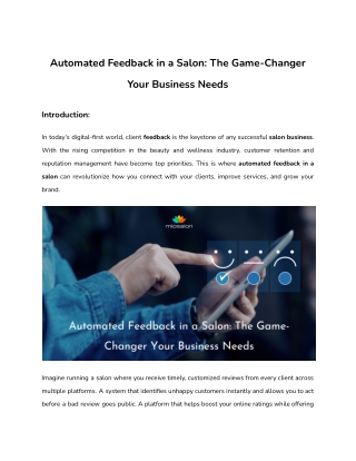 Automated Feedback in a Salon_ The Game-Changer Your Business Needs