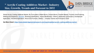 Global Acrylic Coating Additives Market