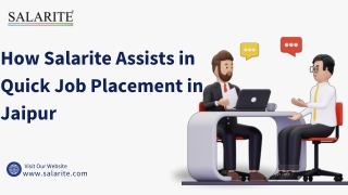 How Salarite Assists in Quick Job Placement in Jaipur