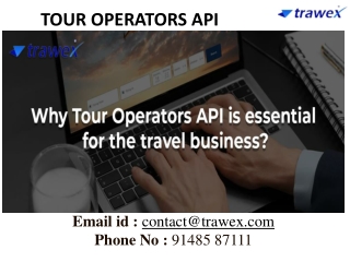 TOUR OPERATORS API