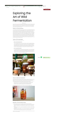Wild Fermentation: The Natural Art of Creating Delicious Fermented Foods