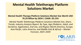 Mental Health Teletherapy Platform Solutions Market