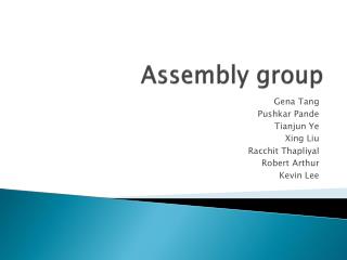 Assembly group