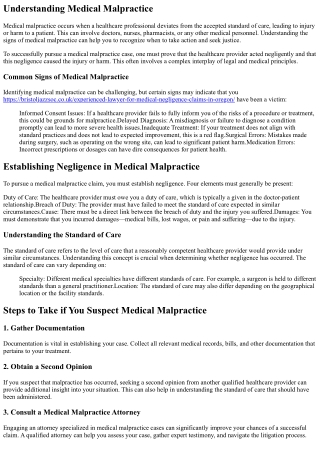 How to Identify Signs of Medical Malpractice and Take Action