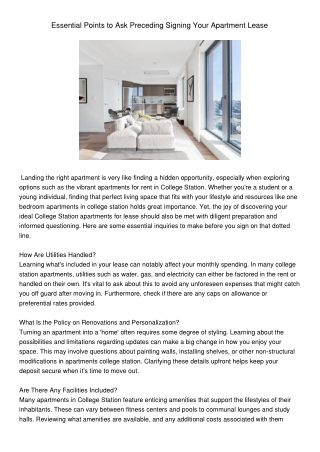 EssentialPointstoAskPrecedingSigningYourApartmentLease