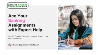 Banking Assignment Help Service – A Complete Guide for Students