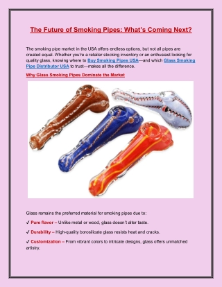 The Future of Smoking Pipes What’s Coming Next