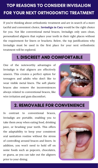 Top Reasons to Consider Invisalign for Your Next Orthodontic Treatment