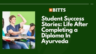 Student Success Stories Life After Completing a Diploma In Ayurveda