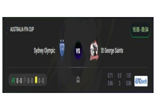Xem trực tiếp trận đấu Sydney Olympic vs St George Saints diễn ra ngày 09/04/202