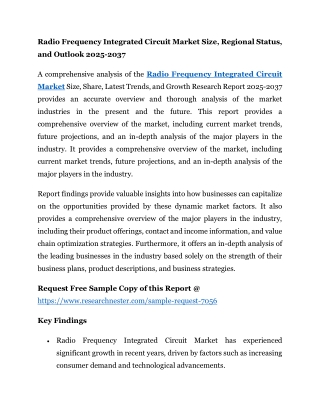 Radio Frequency Integrated Circuit Market