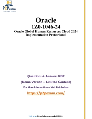 1Z0-1046-24 Questions and Answers pdf dumps