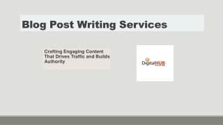Professional Blog Post Writing Services for Your Business