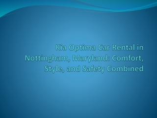 Affordable Car Rental in Nottingham, Maryland