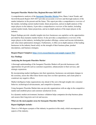 Inorganic Fluorides Market