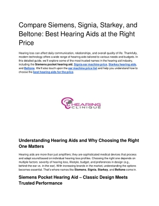 Compare Siemens, Signia, Starkey, and Beltone_ Best Hearing Aids at the Right Price