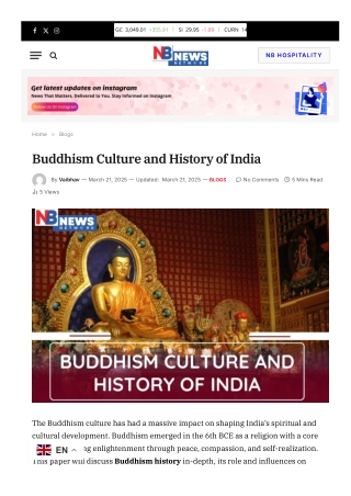 Buddhism Culture and History of India