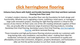 click herringbone flooring
