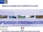 Base et concepts de la lisibilit de la route