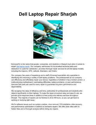 Dell Laptop Repair Sharjah